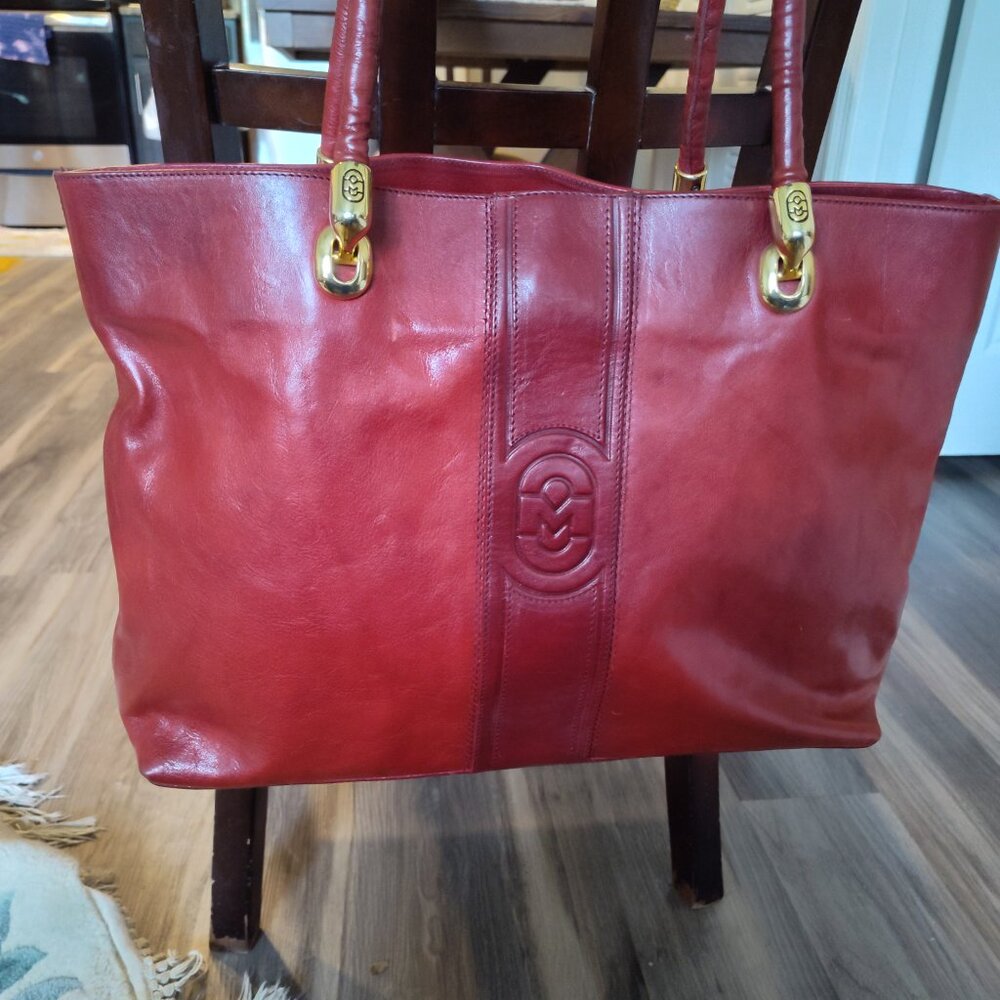 MARINO ORLANDI Made in Italy in the 90's Extra Large ♥️ BagriefcCase shoulder b - Picture 3 of 9